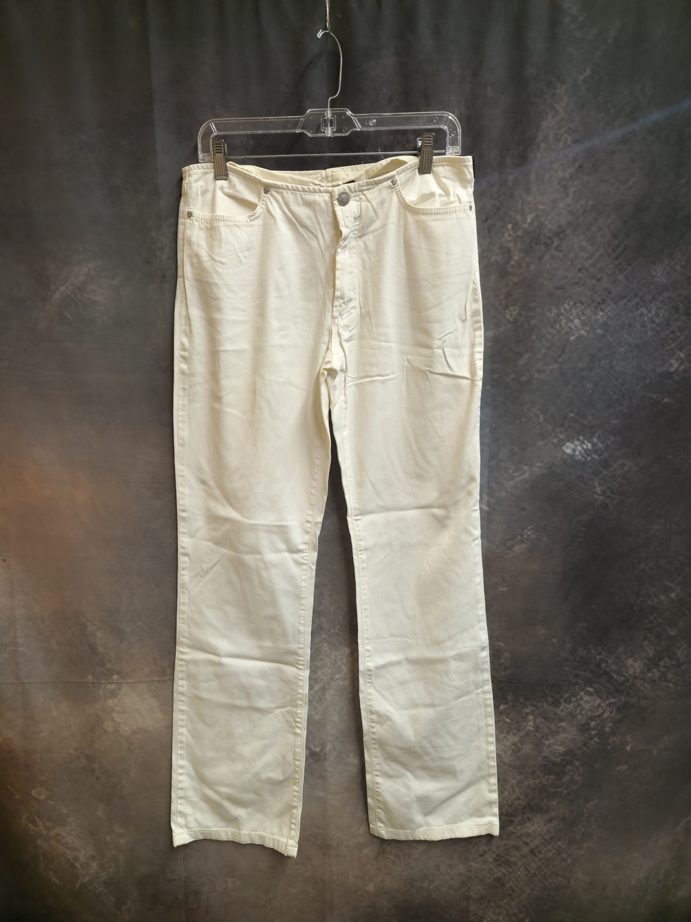 Versace Jeans Couture Women's White/Cream Jeans - Sized EU 32 / IT 46 / US 10